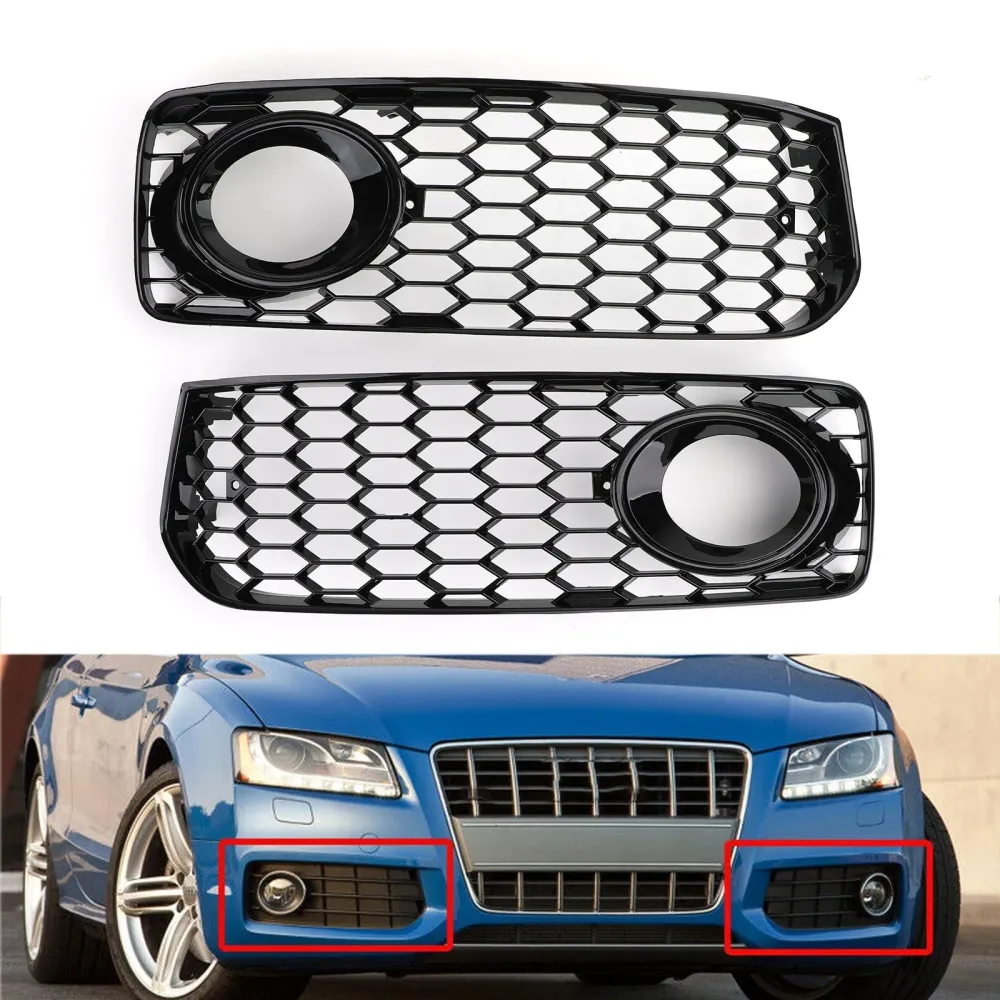 2008-2012 Audi S5 B8 RS5 dimma ljusgrill med trim generisk
