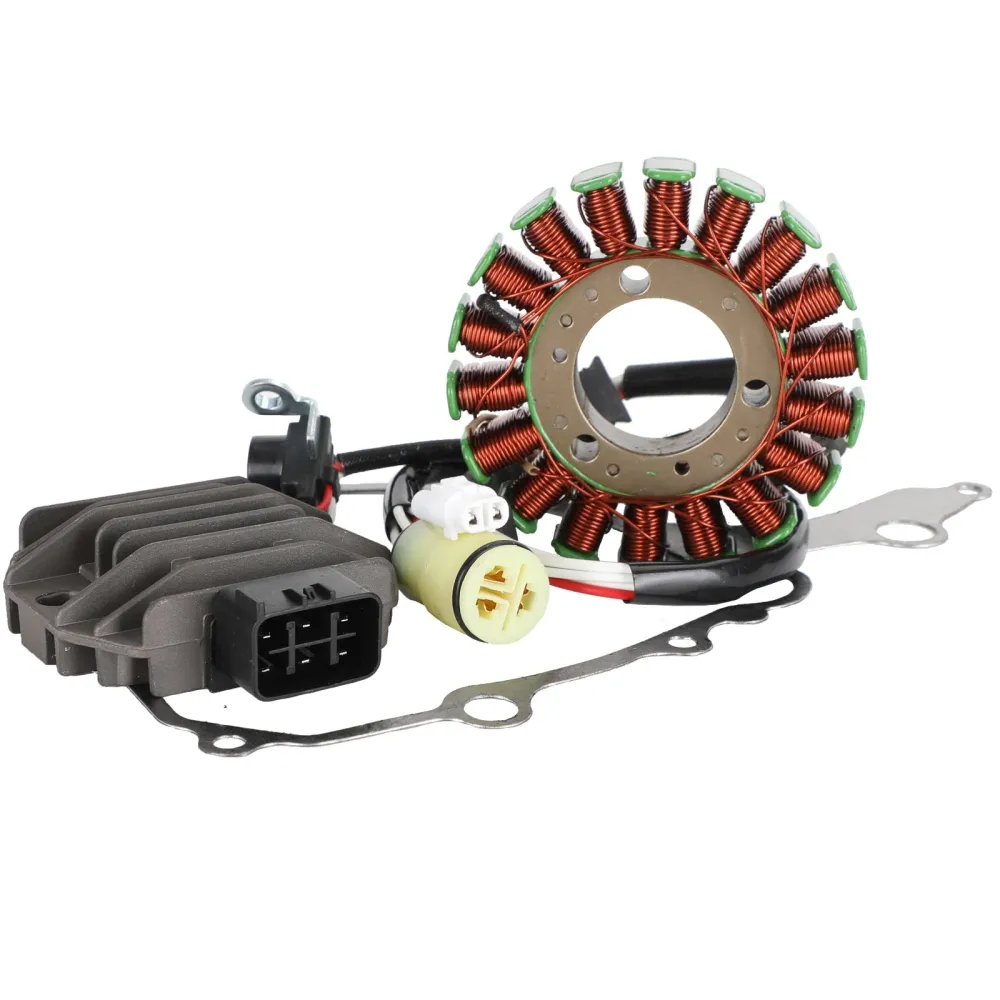 2008-2013 Yamaha Raptor 250 YFM250R Magneto Stator+spänningslikriktare+packning för Fedex Express Generic