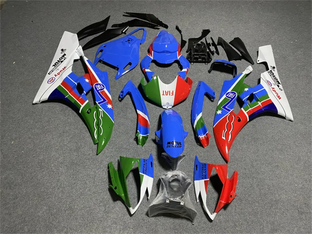2008-2016 YAMAHA YZF 600 R6 Injektionsmässa kit Kroppsarbete Plastic ABS #192