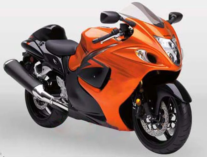 2008-2020 Suzuki GSX 1300 Hayabusa Orange Metallic & Svarta Hayabusa Racing Amotopart kåpor