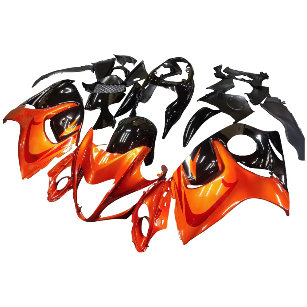 2008-2020 Suzuki GSX 1300 Hayabusa Orange Metallic & Svarta Hayabusa Racing Amotopart kåpor