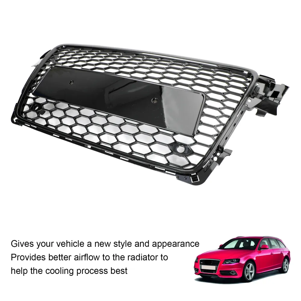 2009 2010 2011 2012 Audi A4/S4 B8 RS4 Style Honeycomb Sport Mesh Hex Grille Grill