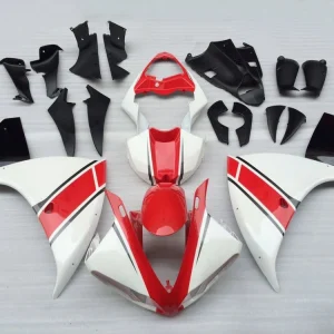 2009-2011 Yamaha YZF-R1 White Red Black Racing Fairings Generic