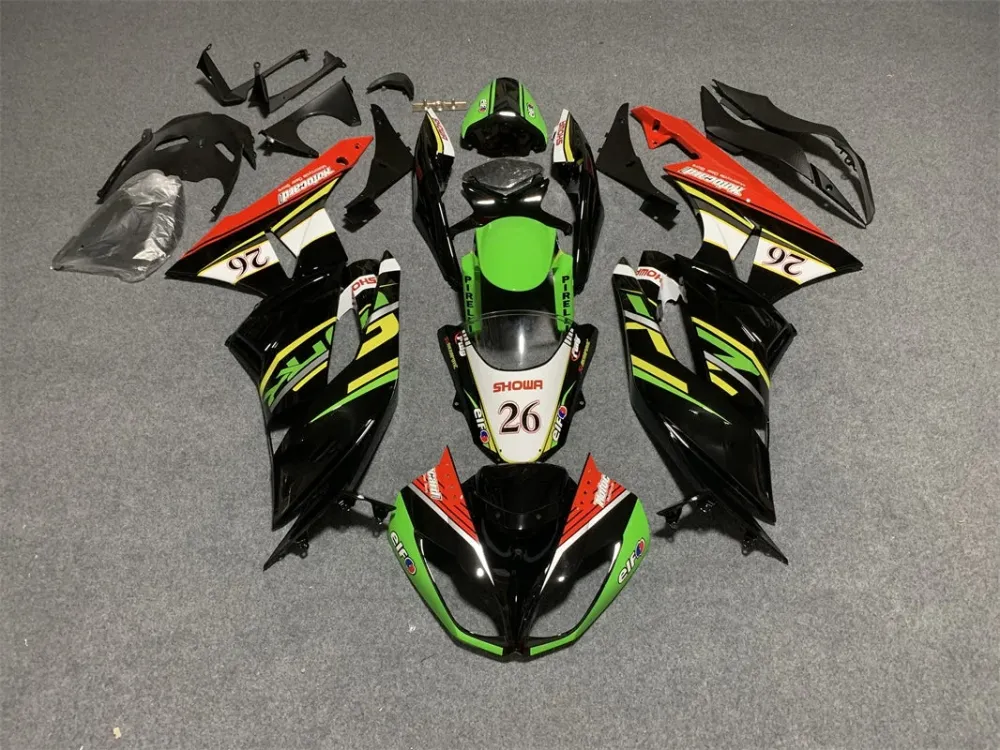 2009-2012 Kawasaki ZX6R 636 FAIRING KIT BODYWORK PLAST ABS
