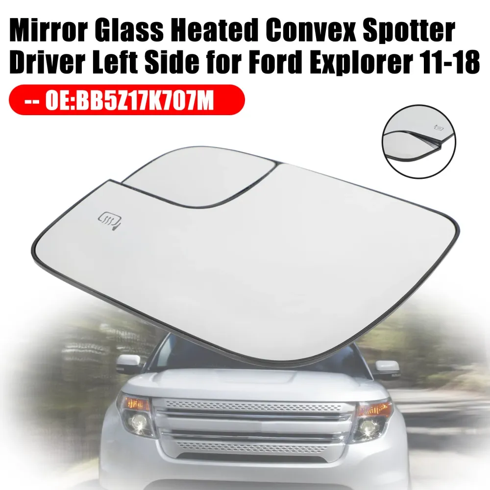 2011-2018 Ford Explorer Mirror Glass uppvärmd konvex spotterförare