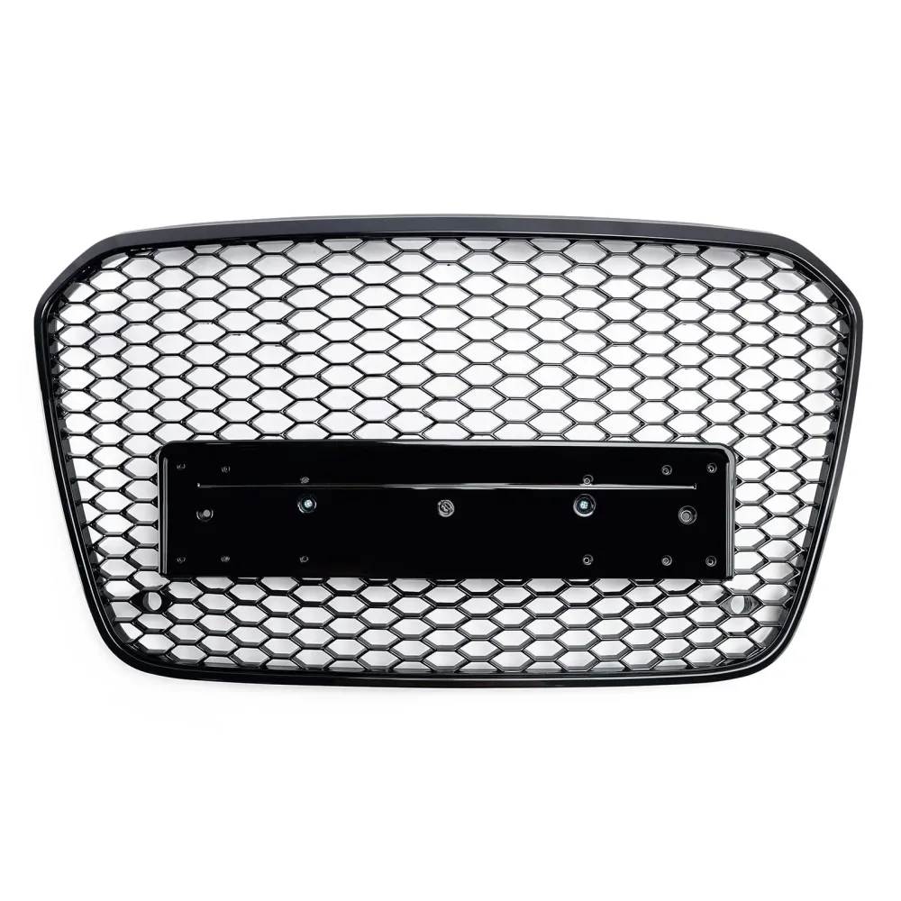 2012 2013 2014 2015 Audi A6 C7 S6 RS6 Style Honeycomb främre stötfångargrill