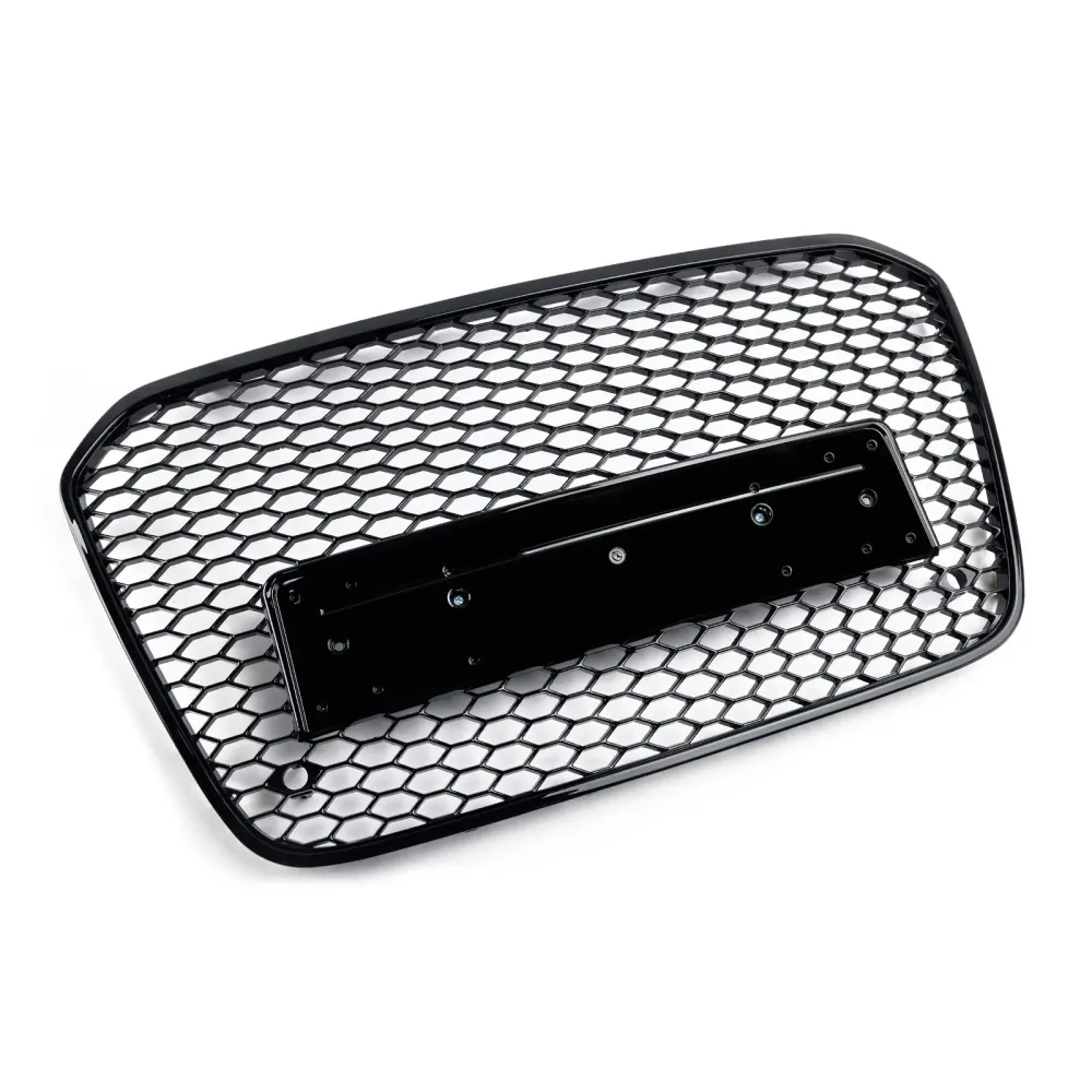 2012 2013 2014 2015 Audi A6 C7 S6 RS6 Style Honeycomb främre stötfångargrill