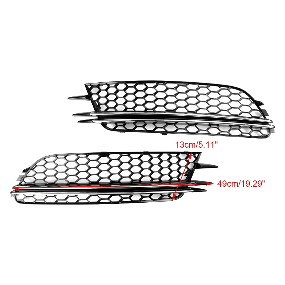 2012-2015 Audi A6 4G C7 2st Front Fog Light Cover Bezel Bumper Grille