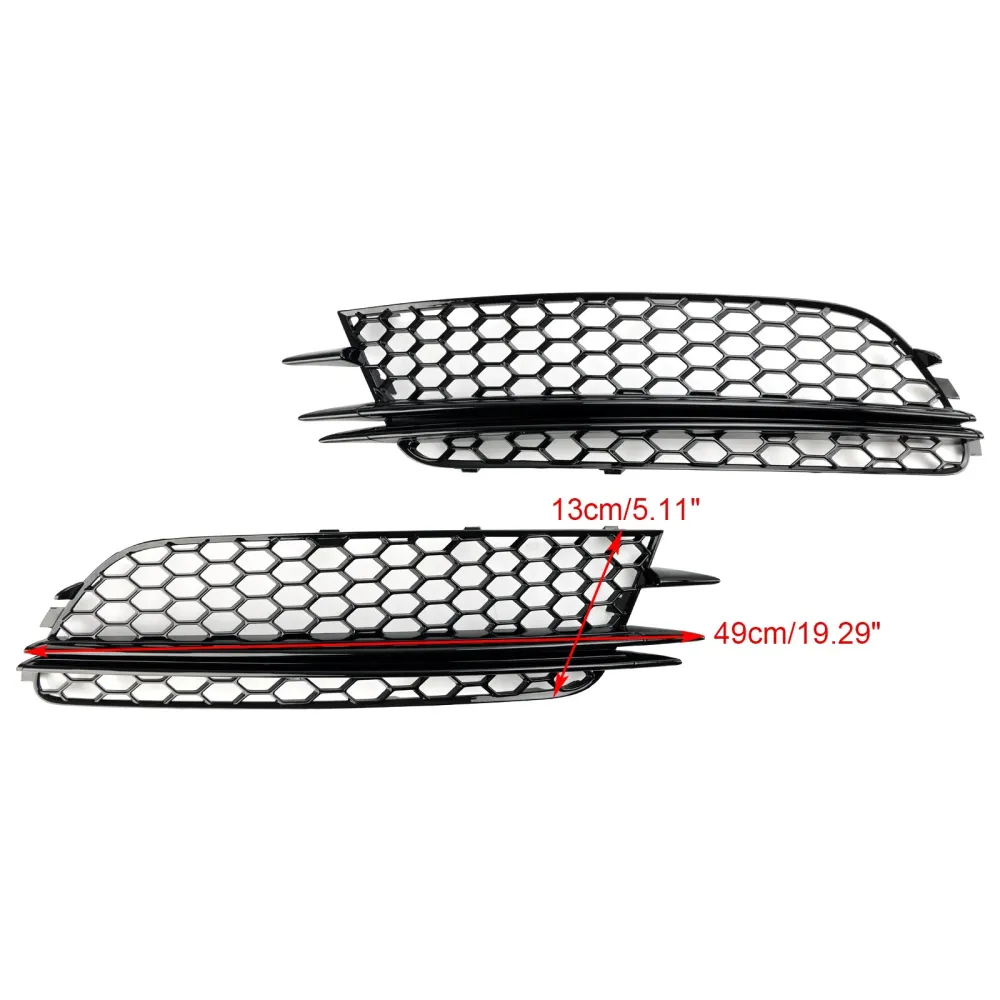 2012-2015 Audi A6 4G C7 2st Front Fog Light Cover Bezel Bumper Grille