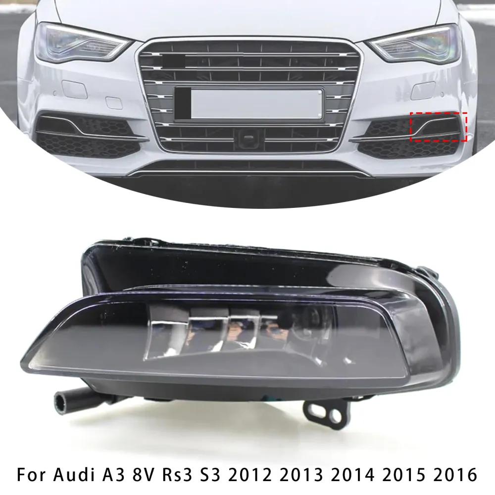 2012-2016 Audi A3 8V Rs3 S3 1 st Främre Vänster Dimstrålkastare Med Glödlampor