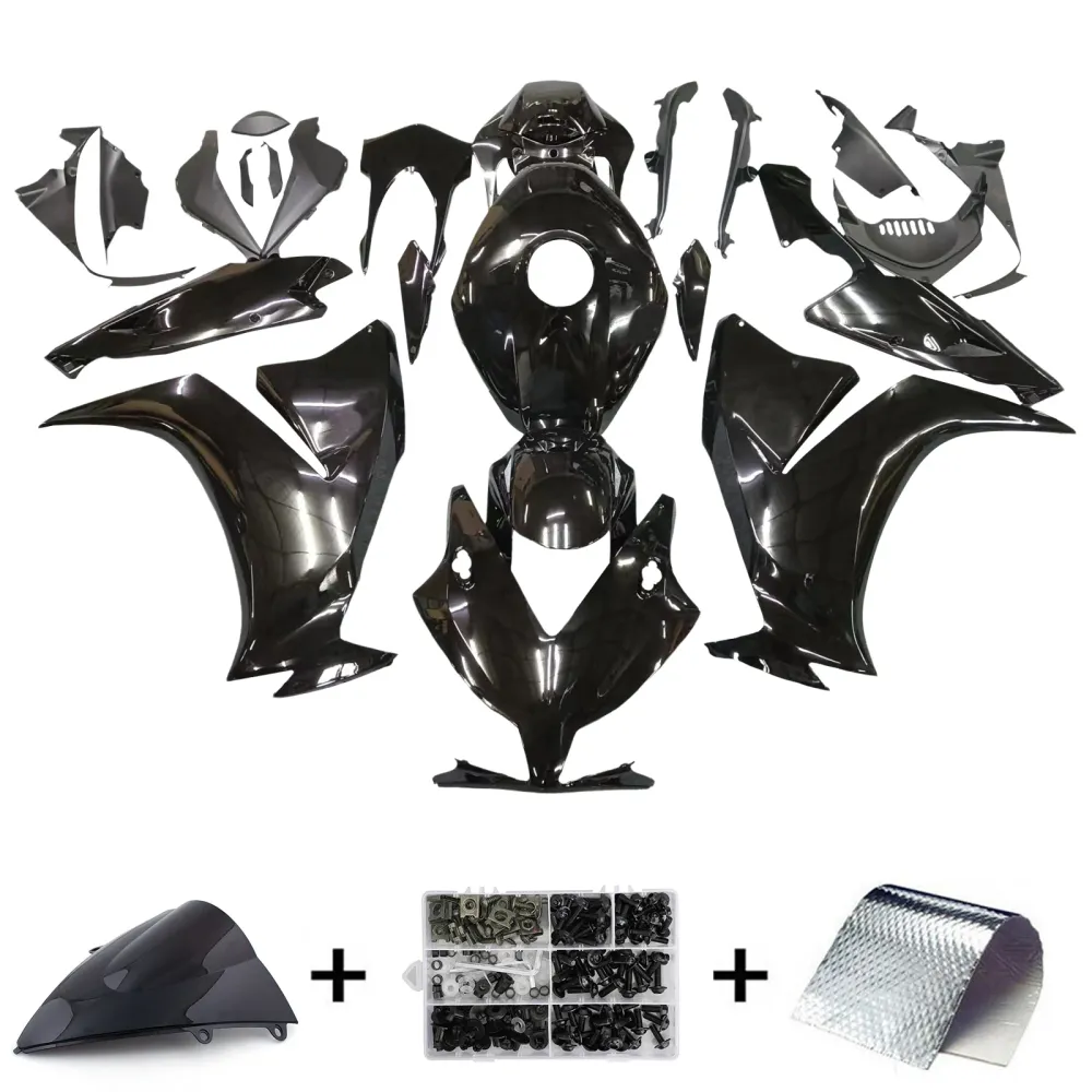 2012-2016 Honda CBR1000RR Black CBR Racing Fairings Generic