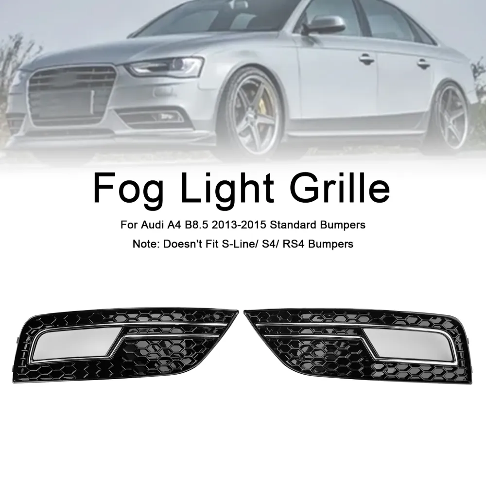 2013-2015 Audi A4 B8.5 Krom Dimljus Kåpa Galler Standard Stötfångare
