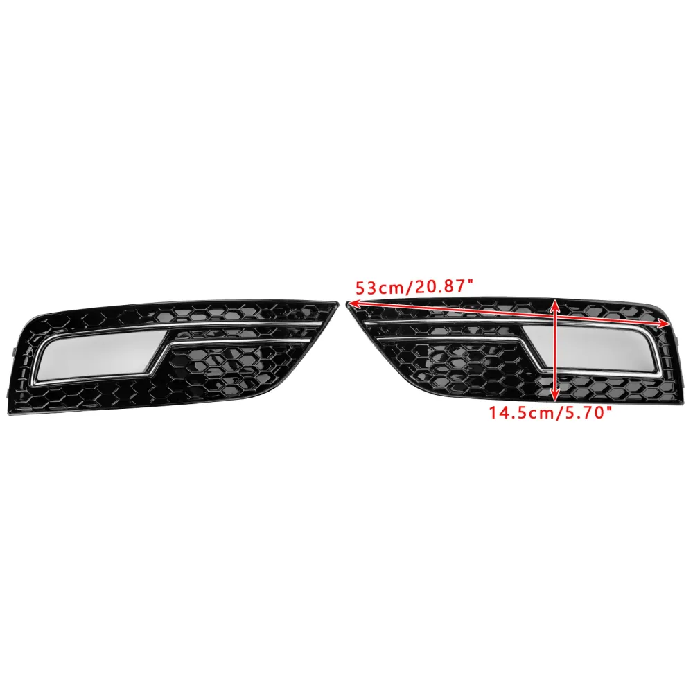 2013-2015 Audi A4 B8.5 Krom Dimljus Kåpa Galler Standard Stötfångare