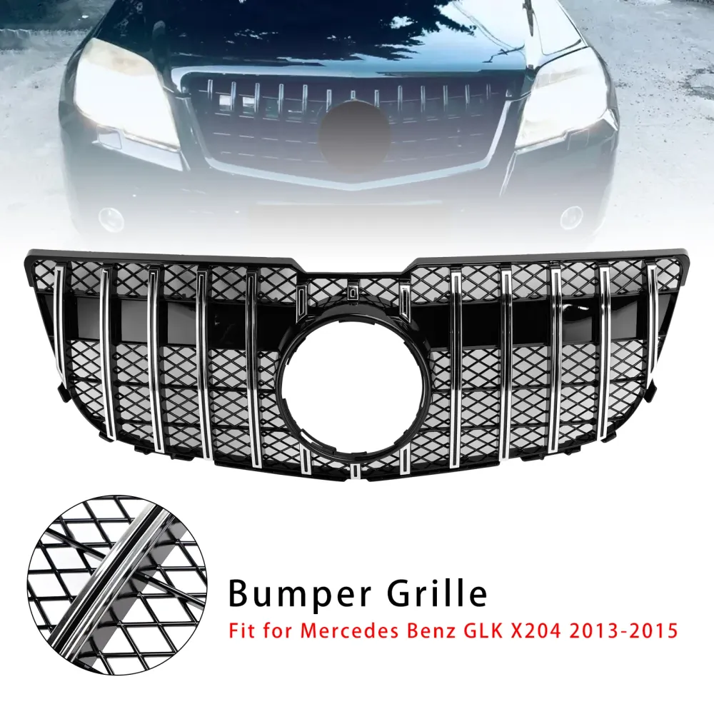 2013-2015 Mercedes Benz GLK X204 GT Front Grill Grill Mesh Chrome