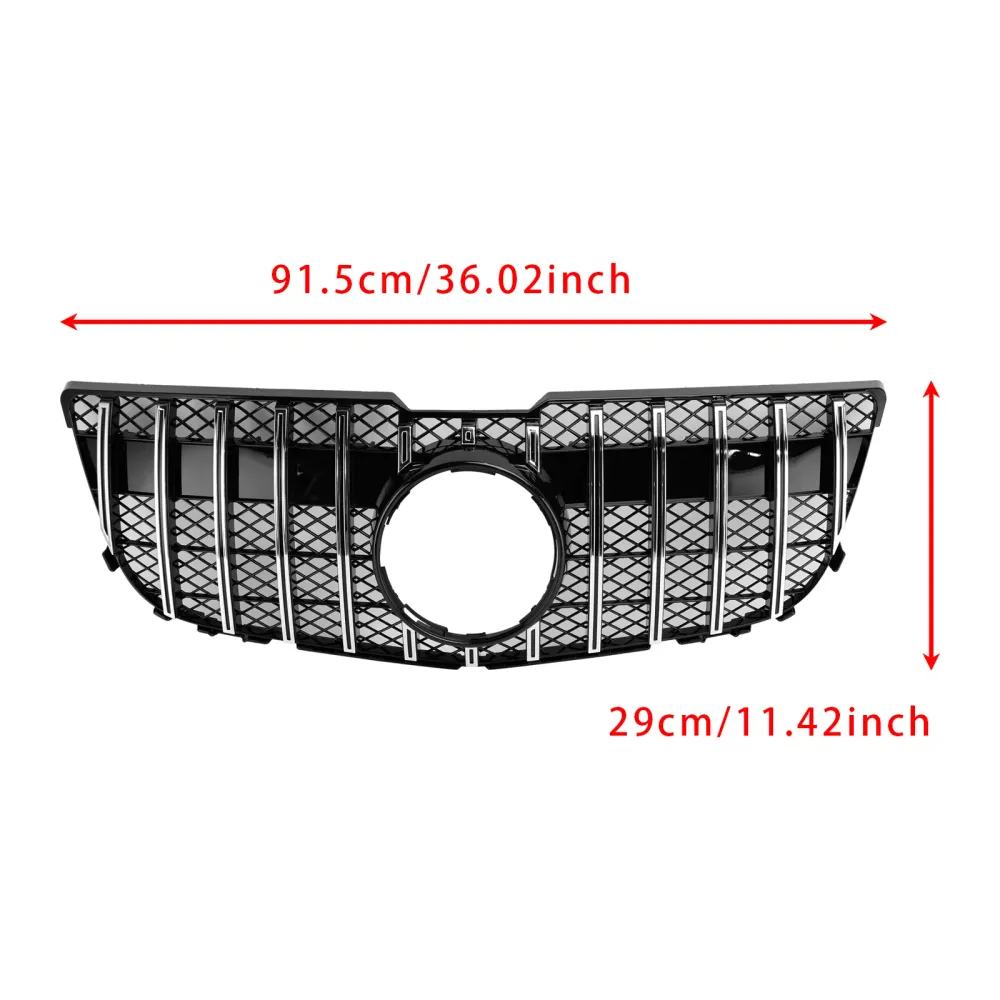 2013-2015 Mercedes Benz GLK X204 GT Front Grill Grill Mesh Chrome
