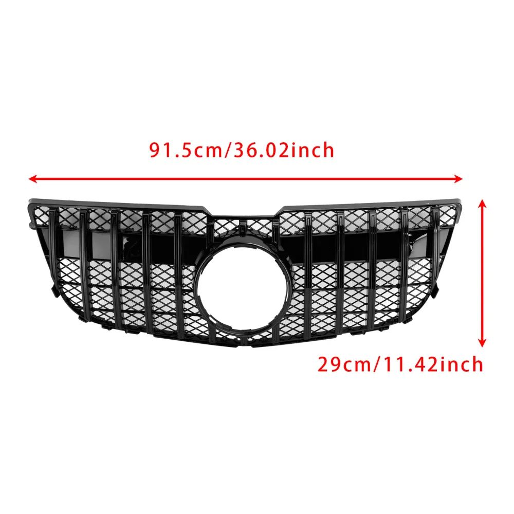 2013-2015 Mercedes Benz GLK X204 GT Gloss Black Front Grill