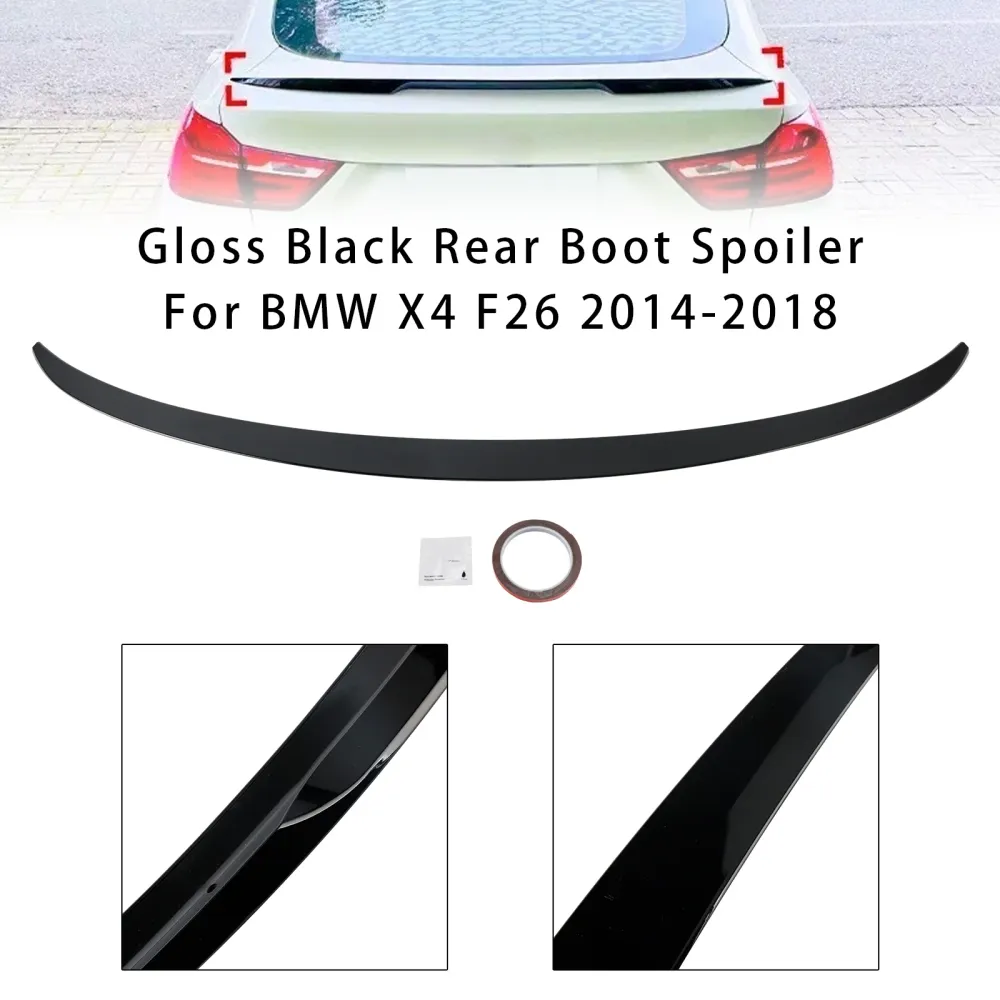 2014-2018 BMW X4 F26 Gloss Black Bakre Boot Spoiler