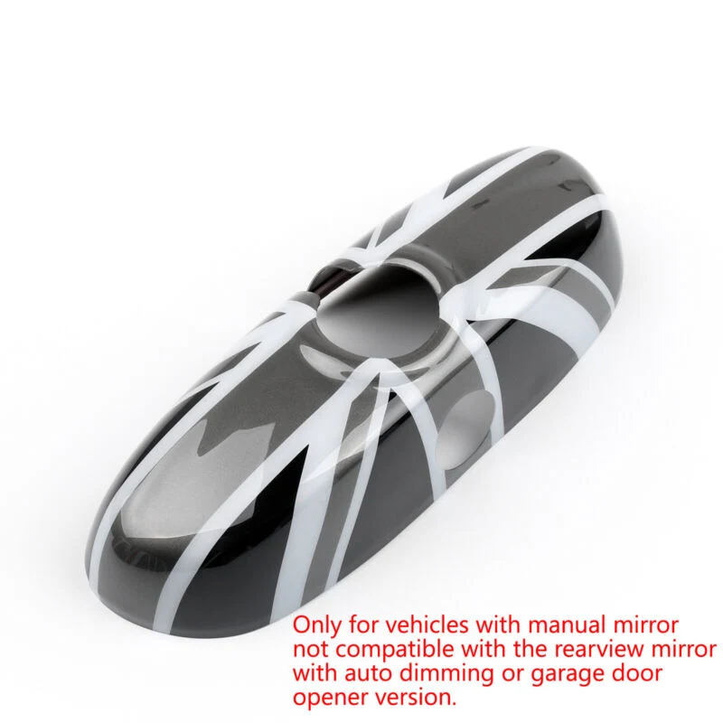 2014-2018 BMW MINI Cooper F56 F55 Black Union Jack Flag Baksyn Mirror Cover Generic