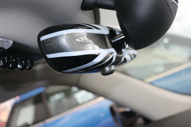 2014-2018 BMW MINI Cooper F56 F55 Black Union Jack Flag Baksyn Mirror Cover Generic