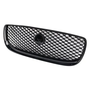 2015-2018 Jaguar XE Pre-Facelift Gloss Black Honeycomb främre stötfångargrill