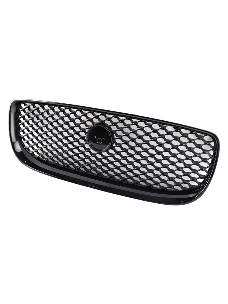 2015-2018 Jaguar XE Pre-Facelift Gloss Black Honeycomb främre stötfångargrill