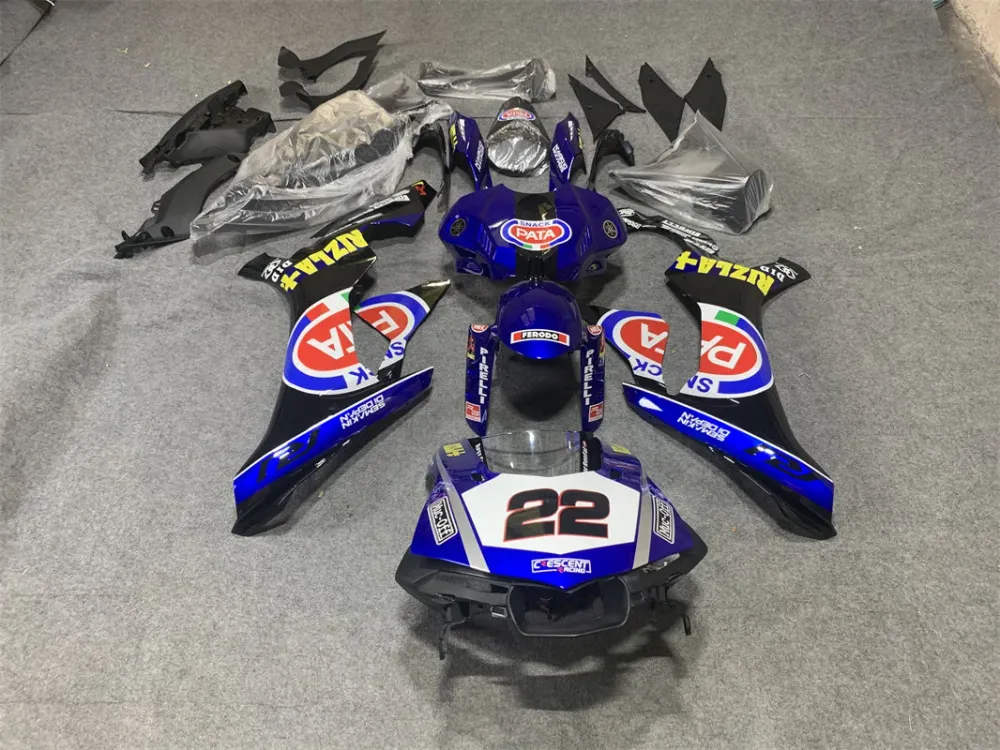 2015-2019 Yamaha YZF 1000 R1 Injection Fairing Kit Karosseri Plast ABS #133