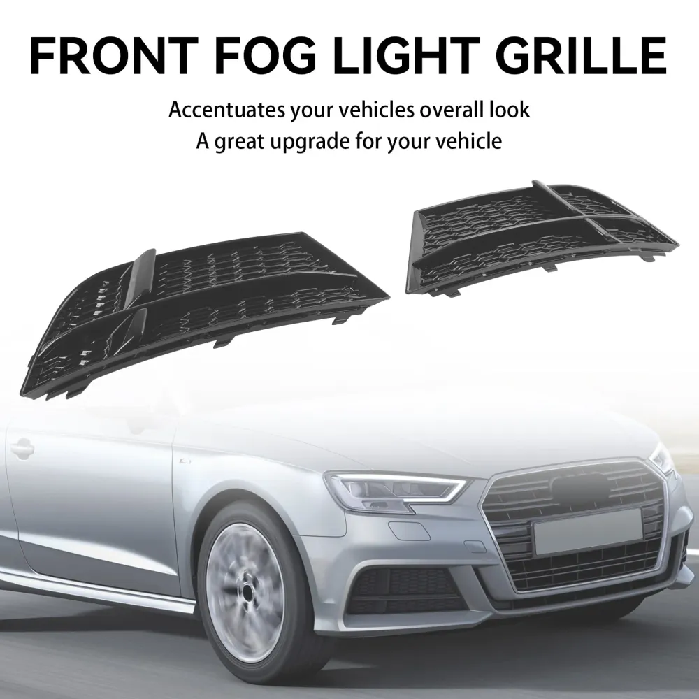 2016.05-2020 AUDI A3 8V S-LINE SEDAN/SPORTBACK/CONVERTIBLE S3 Främre Dimljus Kåpa Bezel Grill Grill
