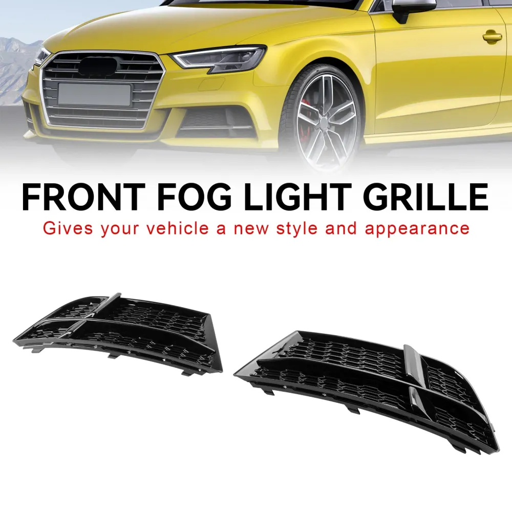 2016.05-2020 AUDI A3 8V S-LINE SEDAN/SPORTBACK/CONVERTIBLE S3 Främre Dimljus Kåpa Bezel Grill Grill