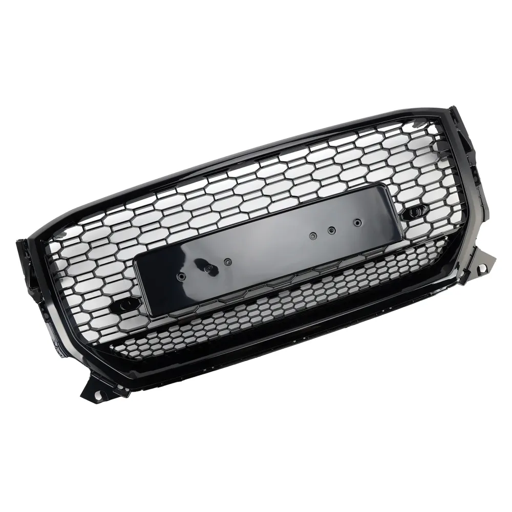 2016-2020 Audi Q2 Pre-Facelift Gloss Black Front Honeycomb Grille