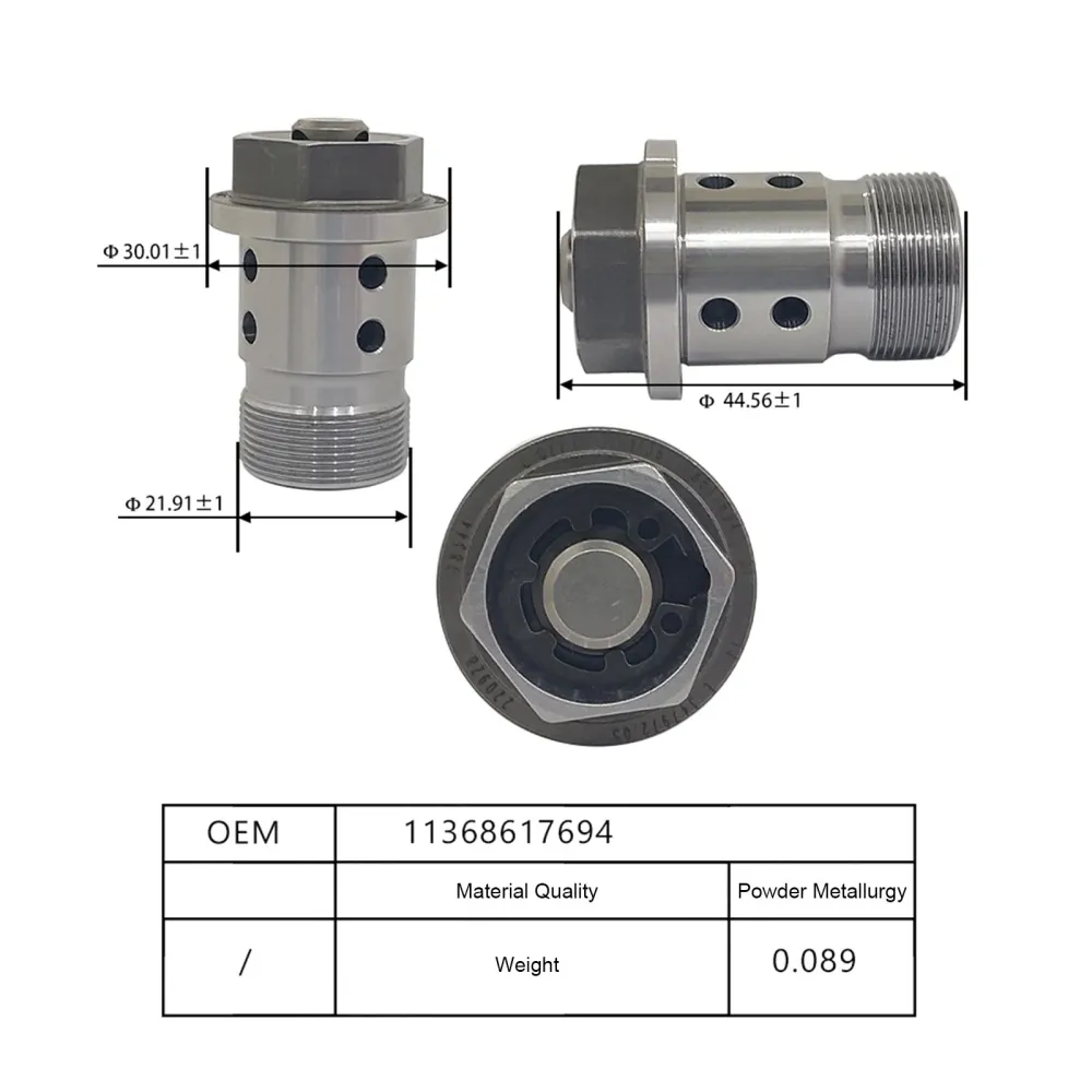 2017-2019 BMW 530I Motor Variabel Ventil Timing VVT Oljekontrollventil 11368617694