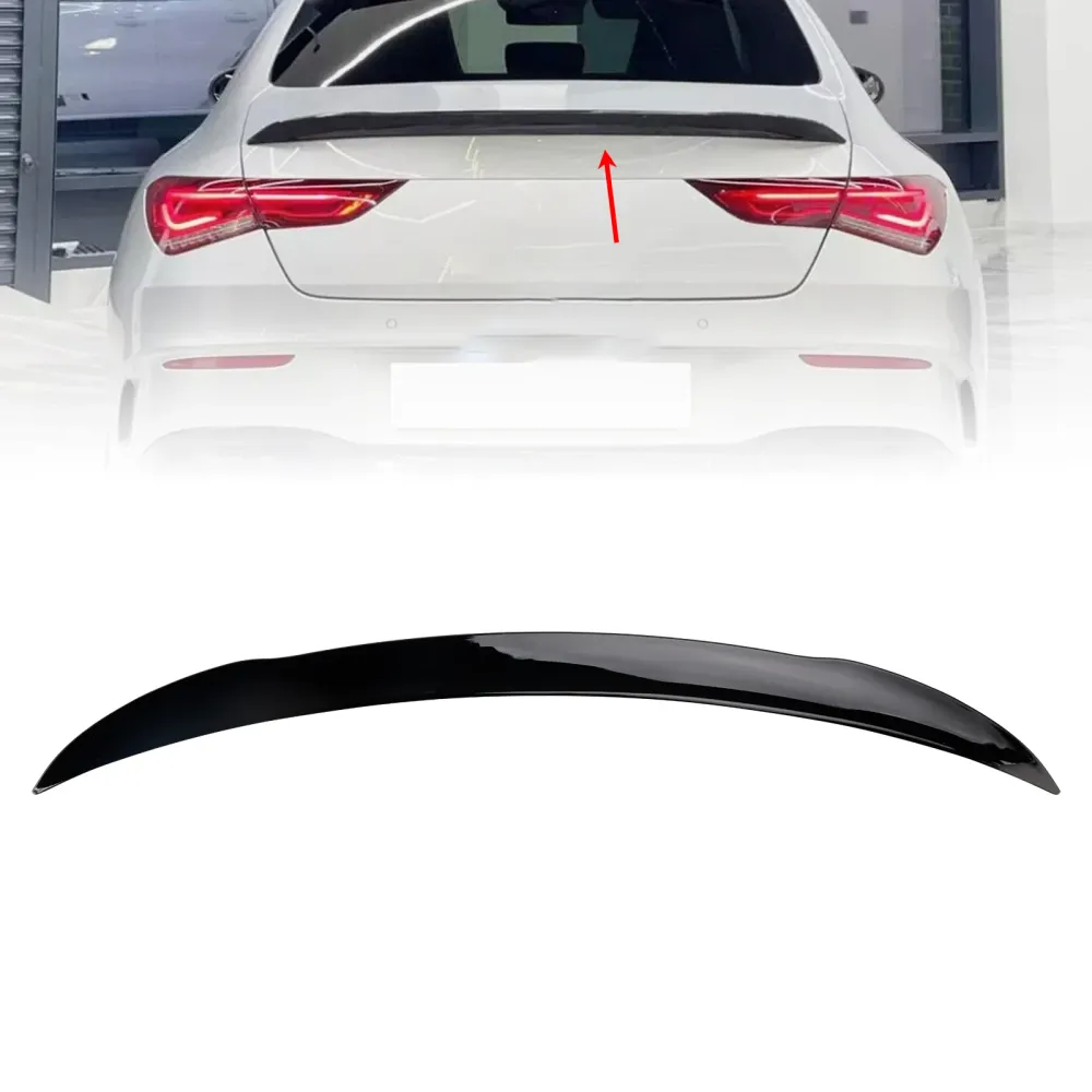 2019+ Mercedes-Benz CLA-Klass W118 C118 Glanssvart bakre bagageluckspoiler för