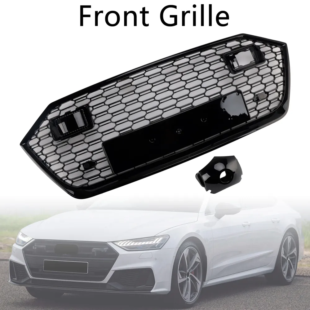 2019-2024 Audi A7 C8 S7 W/ACC Främre stötfångare Grill Grill Svart