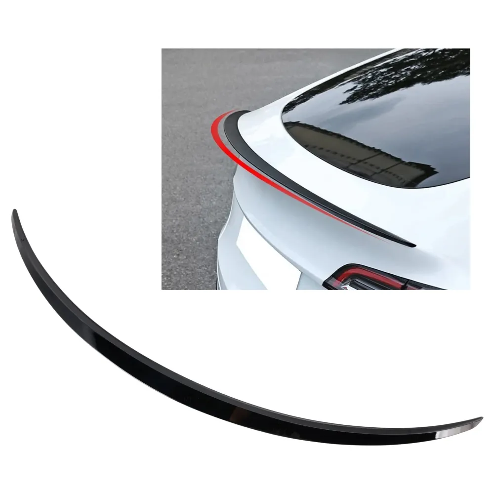 2020+ Tesla Model Y Gloss Black Bakre Boot Spoiler Original Factory Style
