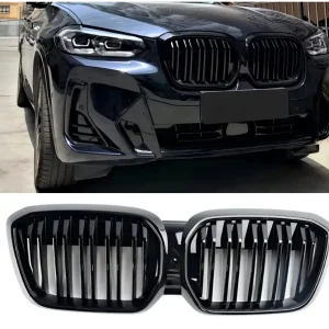 2022 2023 2024 BMW IX3 G08 LCI DUBBEL SLAT GLOSS BLACK FRED KUNDNEY GRILL