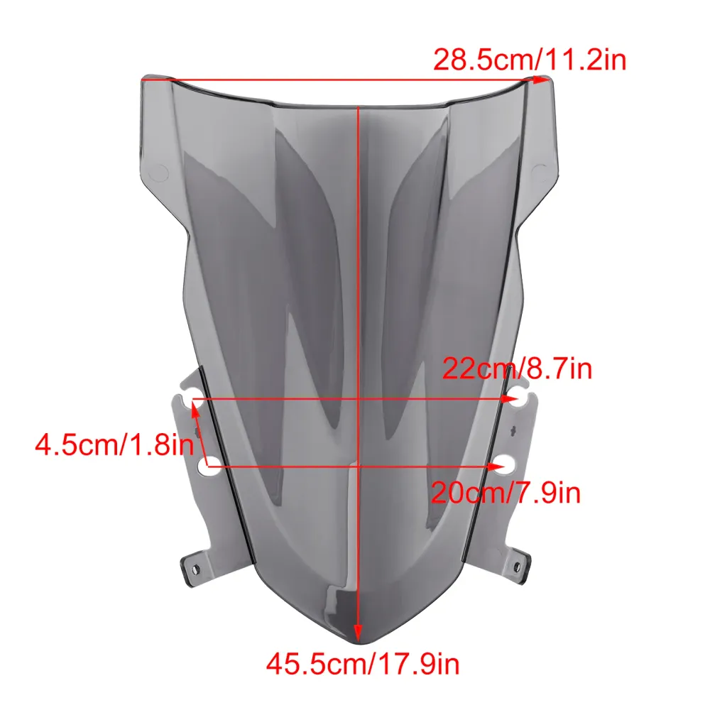 2024-2025 Daytona 660 Motorcykel vindrutan vindruta