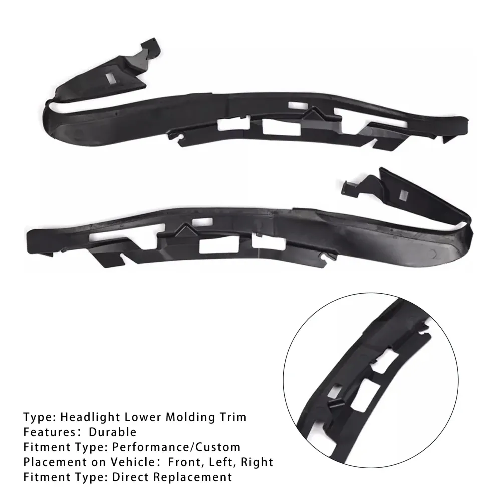 2st Front Bumper strålkastare Ledre formning för BMW 5-serien F10 F18 10-14