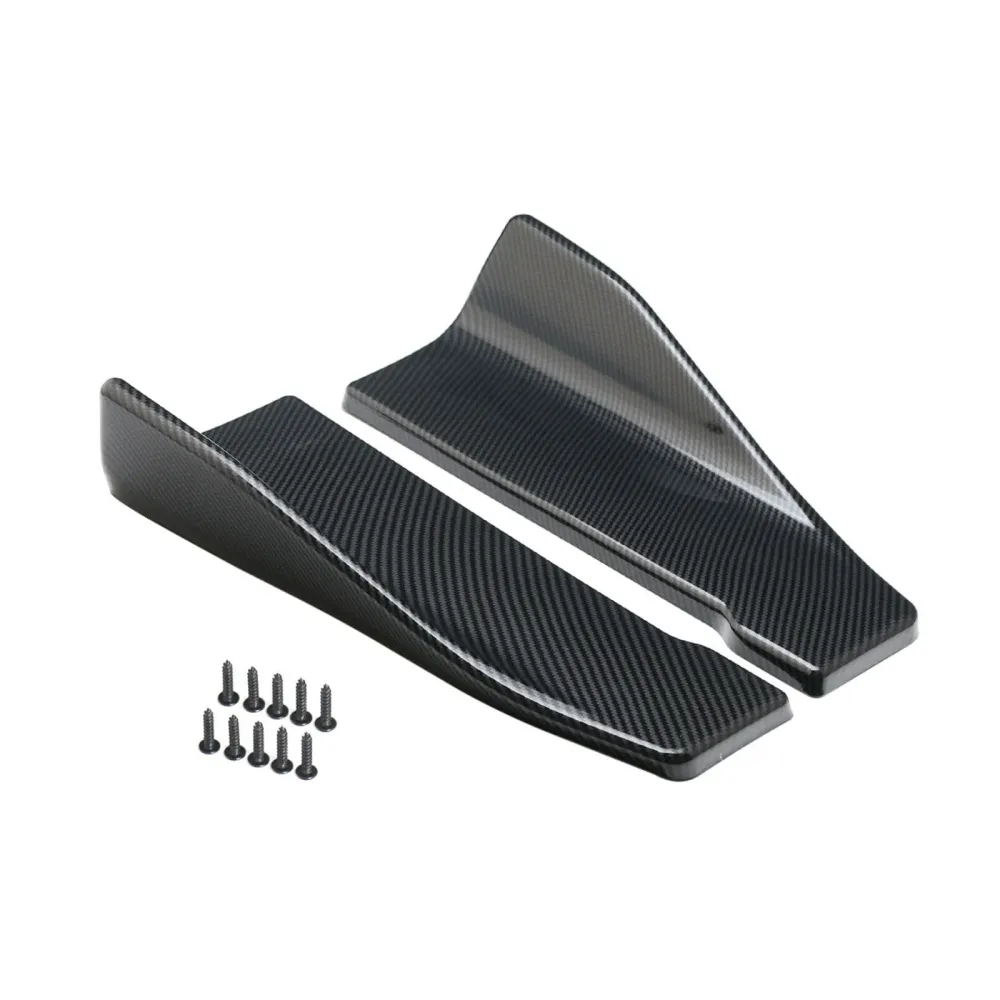 2st 35 cm kjol spoiler bakre läppförlängning rocker delare winglet vingar kol