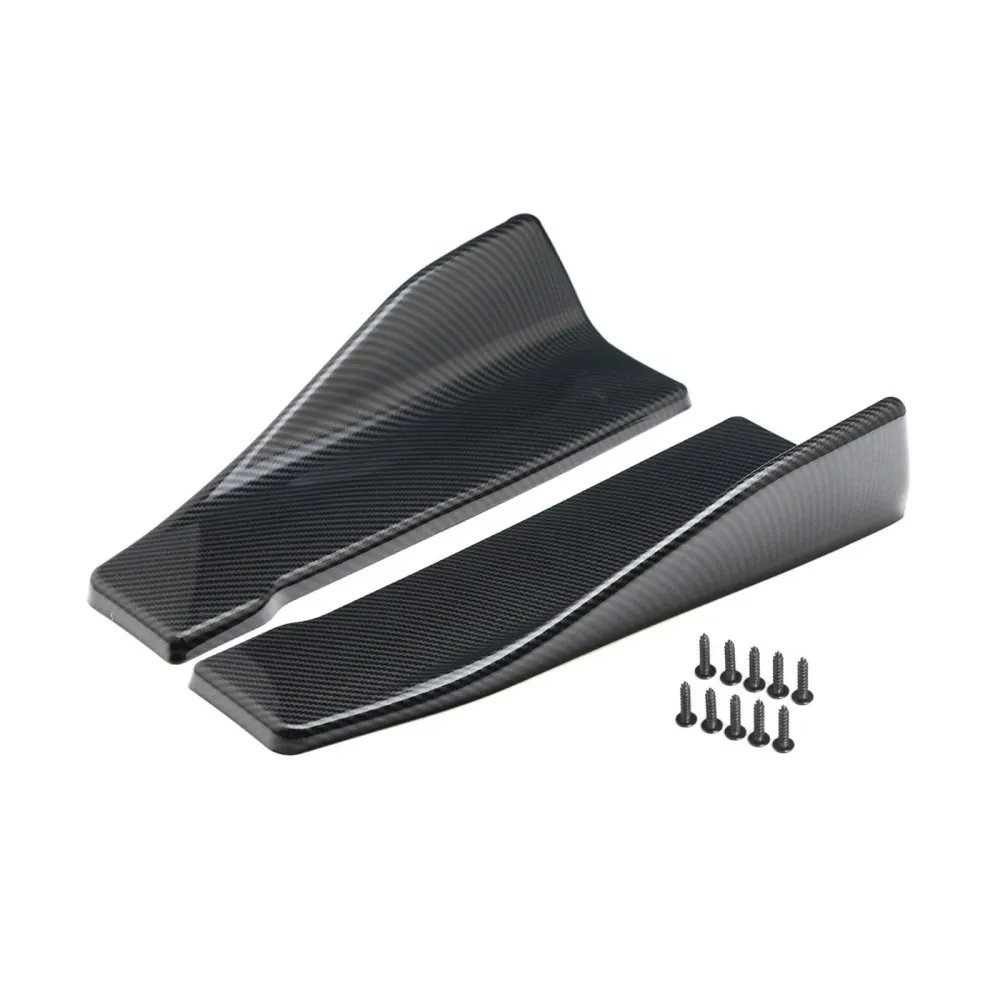 2st 35 cm kjol spoiler bakre läppförlängning rocker delare winglet vingar kol