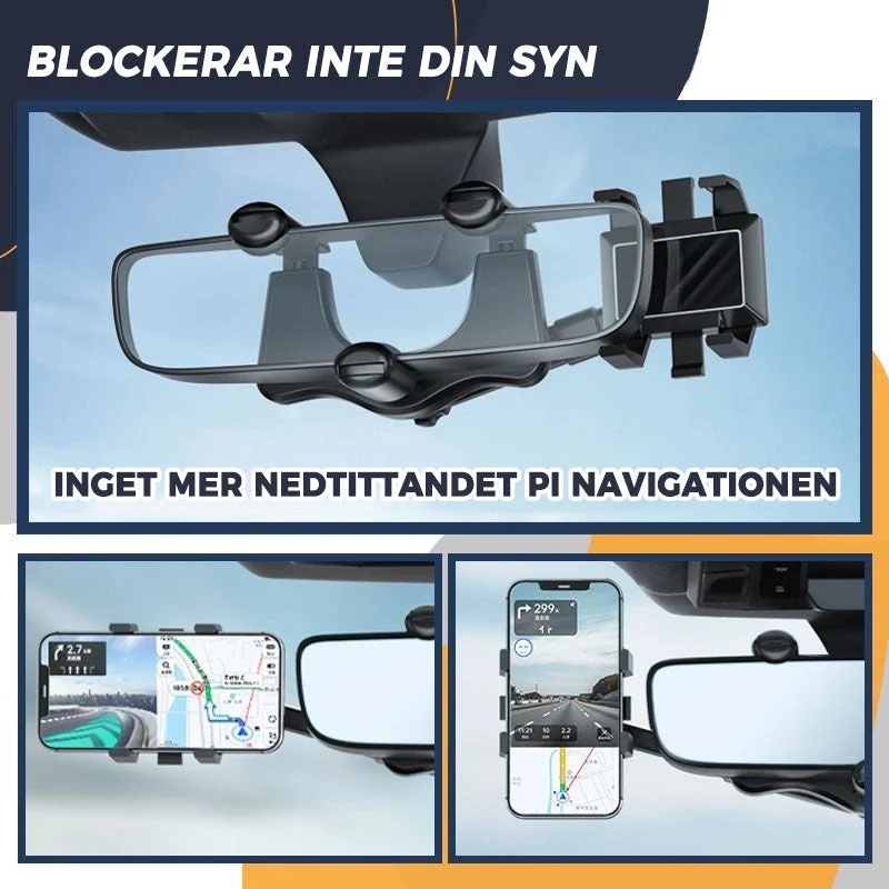 360° Roterbar Biltelefonhållare | Säker Och Praktisk
