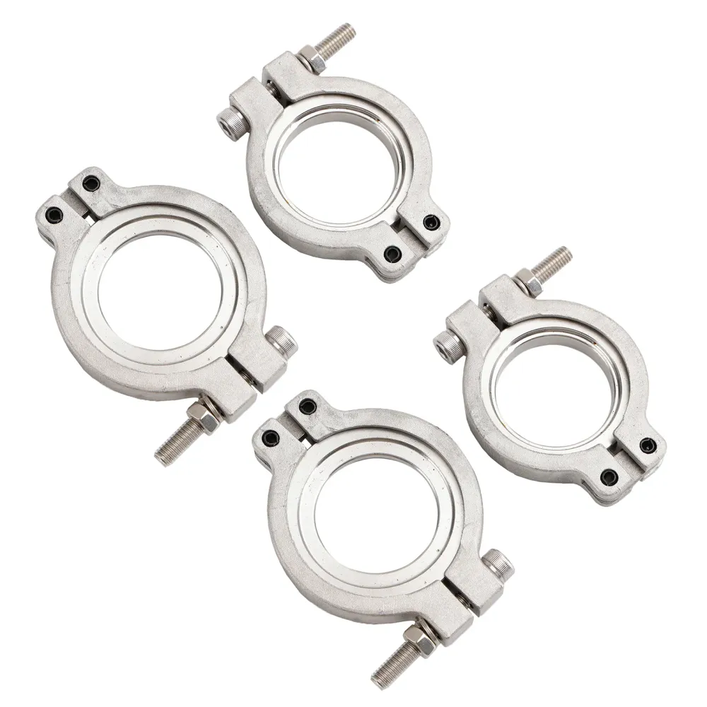 4PC TiAL MV-S 38 mm Wastegate V-Band Clamp Set Kit med skruvar, muttrar och tätningar
