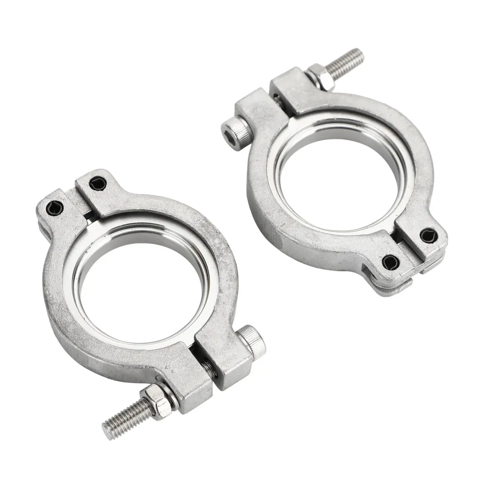 4PC TiAL MV-S 38 mm Wastegate V-Band Clamp Set Kit med skruvar, muttrar och tätningar