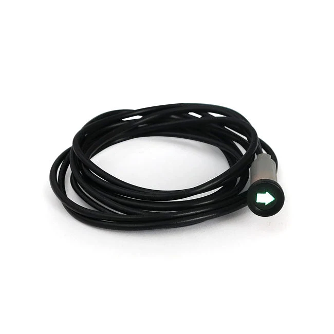 3/8" (9.5mm) Indikatorlampa Blinkers Grön med Symbol