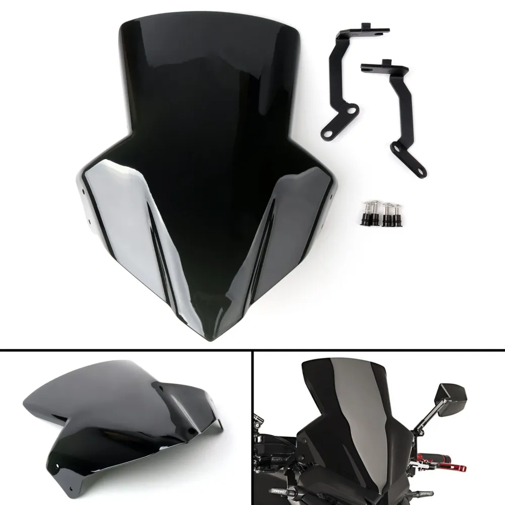 ABS-plast vindruta vindrutesköld med konsol för Honda CB650F 2014-2017 Generic