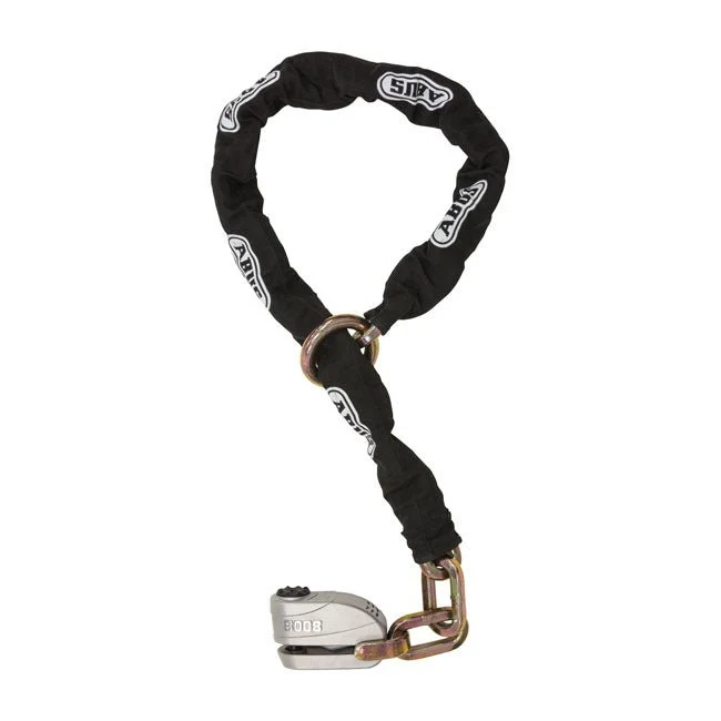 Abus 8008 Skivbromslås & 12KS120 Svart loop kedja