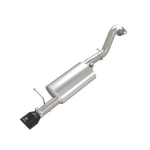 aFe 14-19 Toyota Corolla 1.8L Takeda 2.5in 304SS Axle-Back Exhaust w/ Black Tip