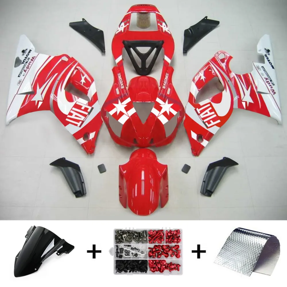 1998-1999 YAMAHA YZF 1000 R1 Injektionsmässa Kit Bodywork Plastic ABS #106 Amotopart