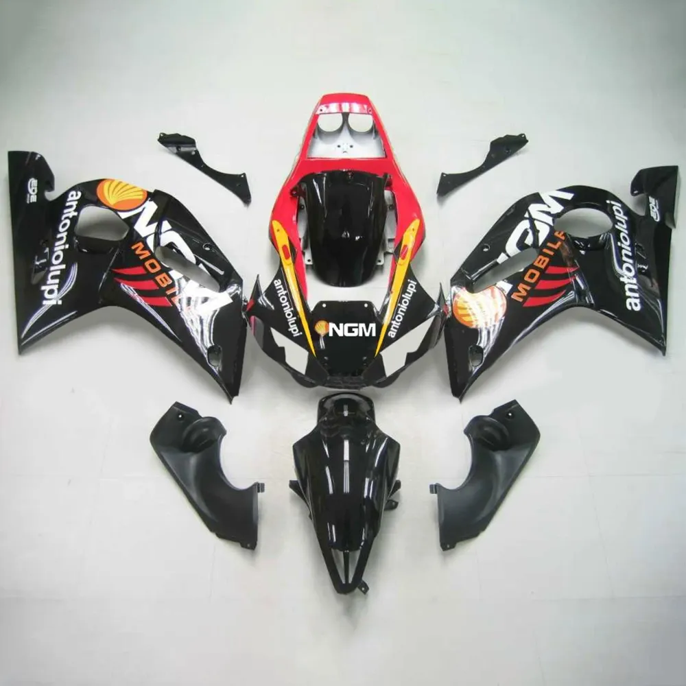1998-2002 YAMAHA YZF 600 R6 Injektionsmässa Kit Kroppsarbete Plast ABS #121 Amotopart