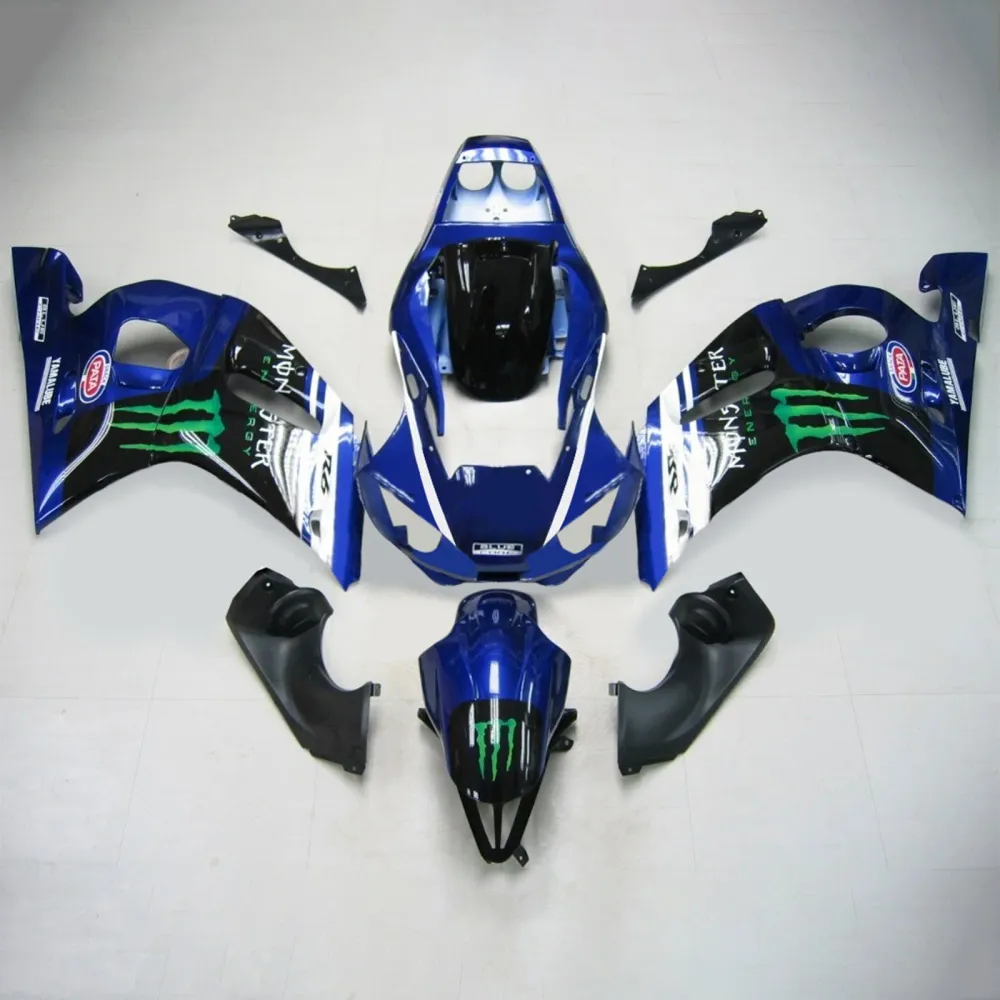 1998-2002 YAMAHA YZF 600 R6 Injektionsmässa kit Kroppsarbete Plastic ABS #130 Amotopart