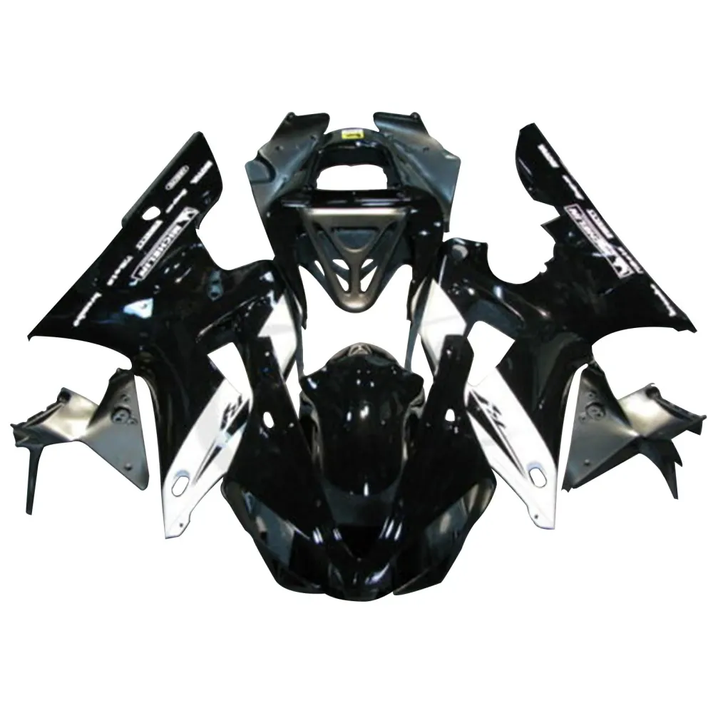 2000-2001 YAMAHA YZF R1 Målad svart ABS-plastfyllande karosseri #17 Amotopart