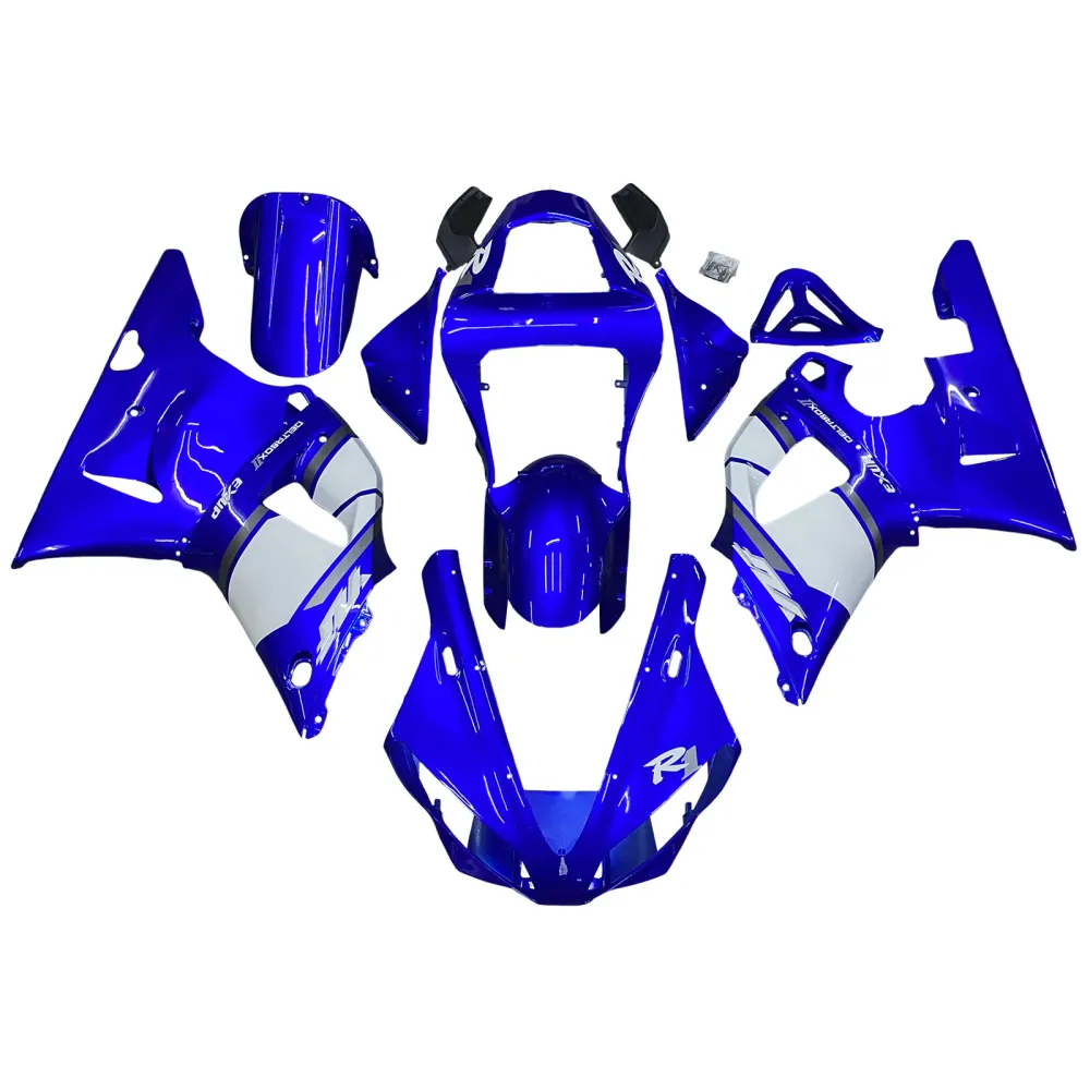 2000-2001 Yamaha YZF R1 YZF-R1 YZFR1 ABS Plast Kåpa Kit Set #16 Amotopart